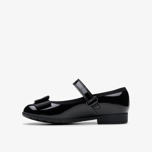 Scala Tap Toddler Black Patent Shoes
