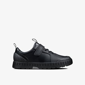 Apollo Step T Black Leather Shoes