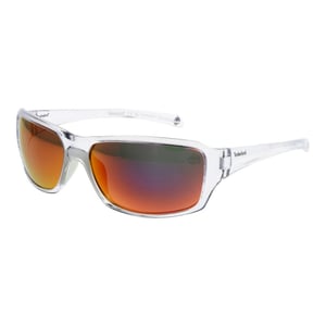 Clear Frame Mirrored Sunglasses