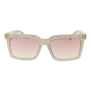 Vierkante Glitter Frame Zonnebril