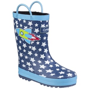 Cotswold Kinderen/Kinderen Sprinkler Wellington Laarzen (Donkerblauw/Wit)