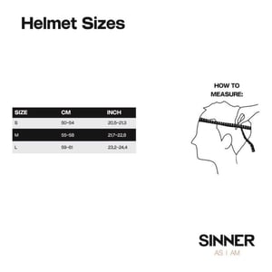 Sinner typhoon visor mt ski helm heren -
