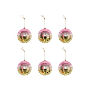 House Vitamin Christmas decoration christmas hanger discoball foam set of 6 -