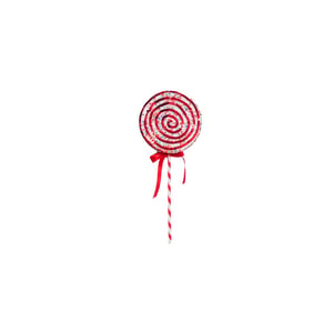 House Vitamin Decoration lolly pop foam red/white 25x63cm