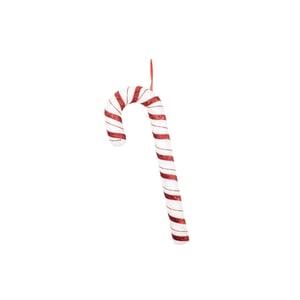 House Vitamin Decoration candy cane foam white/red 52cm