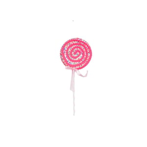 House Vitamin Christmas decoration lolly pop foam pink/yellow 15x35cm