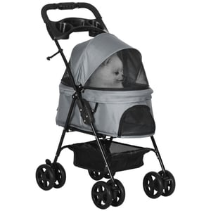 4goodz Hondenbuggy met zonnedak en opbergnet tot 4 kg -