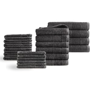 Phlox Handdoeken 22 delig set supreme oeko-tex made in green 600 g/m2 zacht