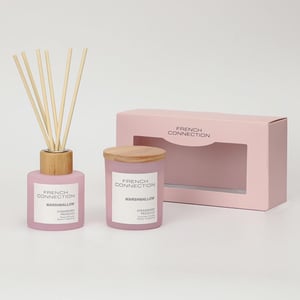 French Connection Pastel Collection Marshmallow Diffuser 100ml + Candle 130g