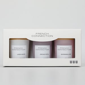 French Connection Pastel Collection Trio of Candles Gift Set 3 X 50g