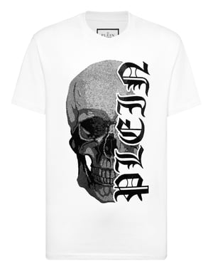 Rundhalsad T-shirt Gothic Plein Stones