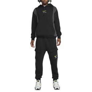 Nike Air Black Neon Fleece Hooded Tracksuit