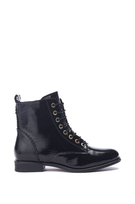 Penelopi Black Patent Leather Boots