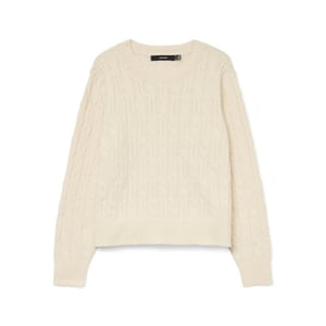 Vero Moda Vmaries ls o-neck cable pullover bf melee