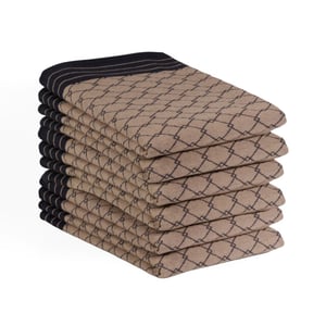 DoubleDry Luxe theedoeken set 6 stuks 50x70 cm 100% katoen hoge
