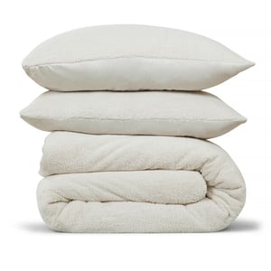 DoubleDry Dekbedovertrek teddy fleece tweepersoons 200x220 cm + 2 kussenslopen