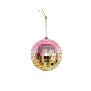 House Vitamin Christmas decoration christmas hanger discoball foam pink/gold -