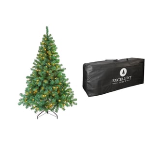 Excellent Trees Kerstboom ® led stavanger green 210 cm met verlichting nu met