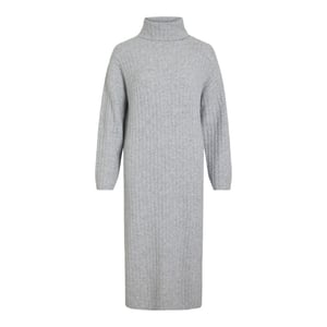 Vila Ssia rollneck ls knit dress licht
