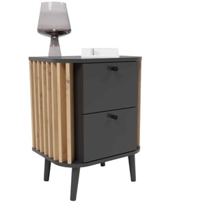 Furnilux Pure nachtkastje grijs / artisan eik