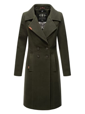 Navahoo Dames Trenchcoat Wooly – Premium Wintermantel met Elegante Pasvorm