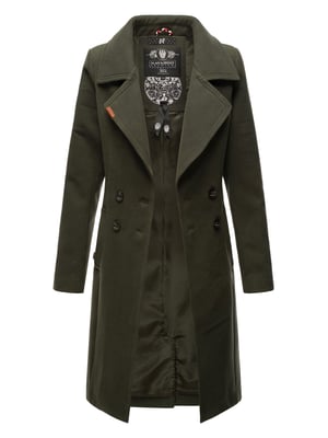 Navahoo Dames Trenchcoat Wooly – Premium Wintermantel met Elegante Pasvorm