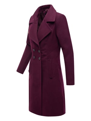 Navahoo Dames Trenchcoat Wooly – Premium Wintermantel met Elegante Pasvorm