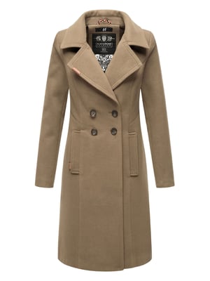 Navahoo Dames Trenchcoat Wooly – Premium Wintermantel met Elegante Pasvorm