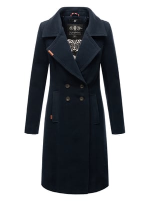 Navahoo Dames Trenchcoat Wooly – Premium Wintermantel met Elegante Pasvorm
