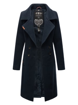 Navahoo Dames Trenchcoat Wooly – Premium Wintermantel met Elegante Pasvorm