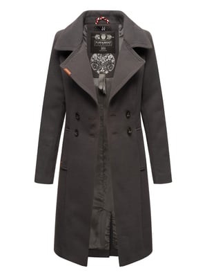 Navahoo Dames Trenchcoat Wooly – Premium Wintermantel met Elegante Pasvorm