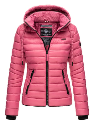 Navahoo Dames Gewatteerde Jas Lulana – Licht, Trendy & Afneembare Capuchon