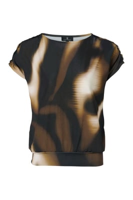 Blandy Print Top Olijfgroen / Multi