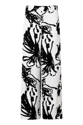 Cassandra Print Broek Zwart / Wit