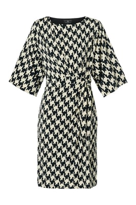 Milan Print Jurk Zwart / Wit