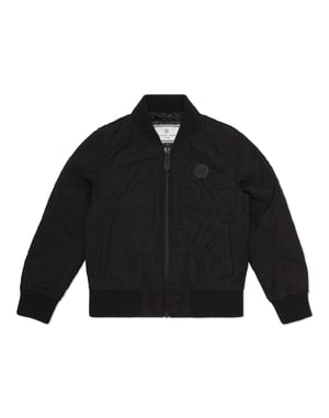 Leren Bomber Monogram