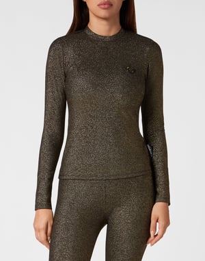 T-shirt Rund Hals Glitter