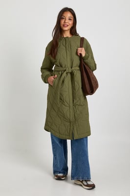 Longline Quilted Puffer