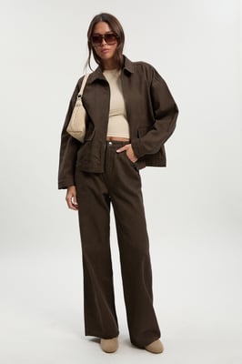 Collared Twill Jacket
