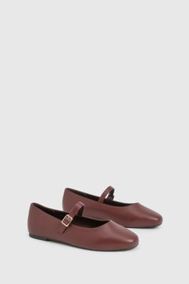 Wide Fit Mary Jane Ballet Flats