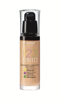 Bourjois Paris 123 Perfect Foundation 30ml New & - 55 Dark Beige