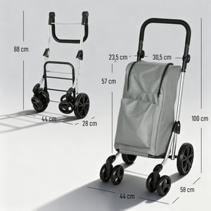 4goodz Boodschappentrolley met koelvak 46 liter -