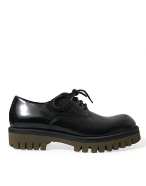 Lackläders Oxfords Snörmodell