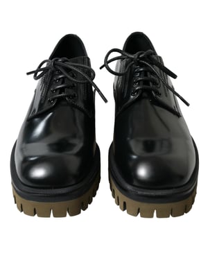 Lackläders Oxfords Snörmodell