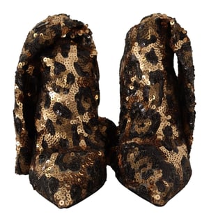 Pailletten Luipaard Pumps