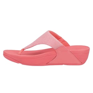FitFlop Dames/Dames Lulu Shimmerlux Teenslippers (Rosé Koraal)