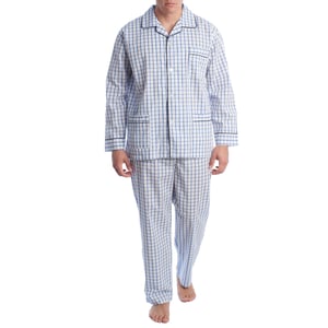 Katoenen popeline herenpyjama KLP5
