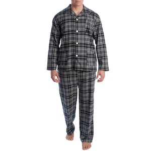 Katoenen herenpyjama met lange mouwen KLP7