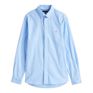 Tommy Hilfiger Regular Shirt med broderad logotyp för herrar (Vessel Blå)
