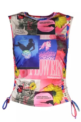 Collage Print Mouwloze Top